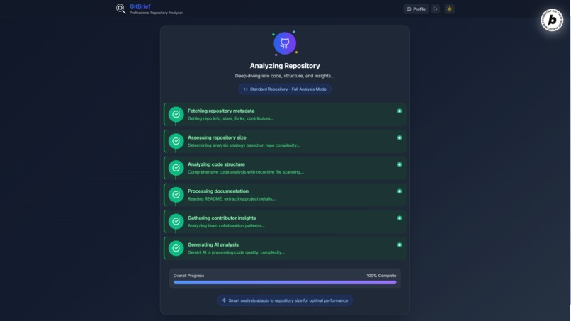 GitBrief – screenshot 2