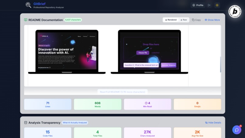 GitBrief – screenshot 4
