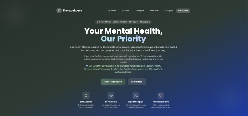 TherapySpace – screenshot 1