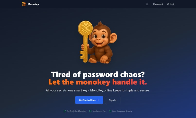 MonoKey - Password Manager – screenshot 1