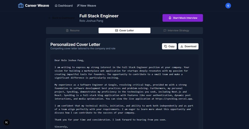 Career Weave – screenshot 4