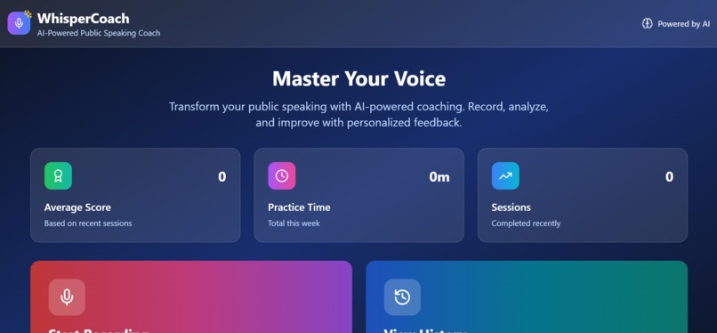 WhisperCoach – AI for Public Speaking – screenshot 2