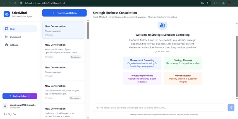 SalesMind AI Agent – screenshot 3