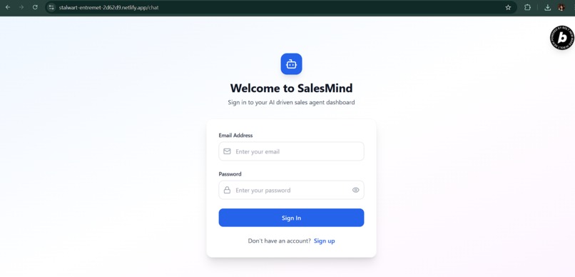 SalesMind AI Agent – screenshot 2