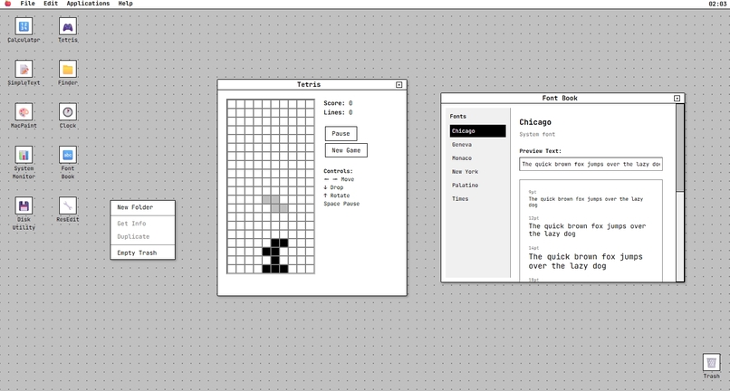 Classic Macintosh System Simulator – screenshot 5