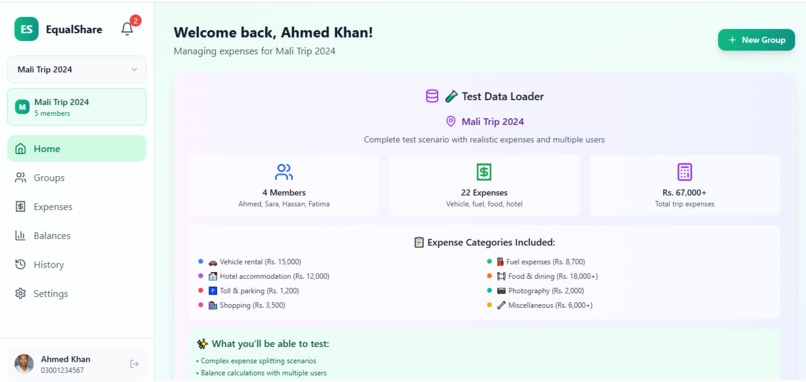 EqualShare – screenshot 1