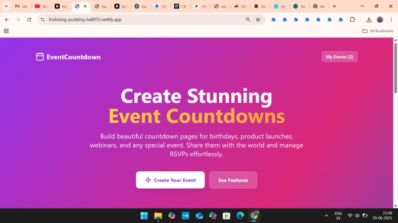 EventCountdown: Your Personalized Event Anticipation Hub – screenshot 1