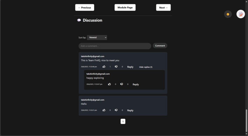 FinIQ – screenshot 1