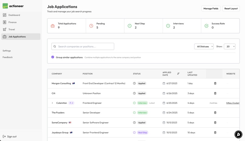 Actioneer – screenshot 4