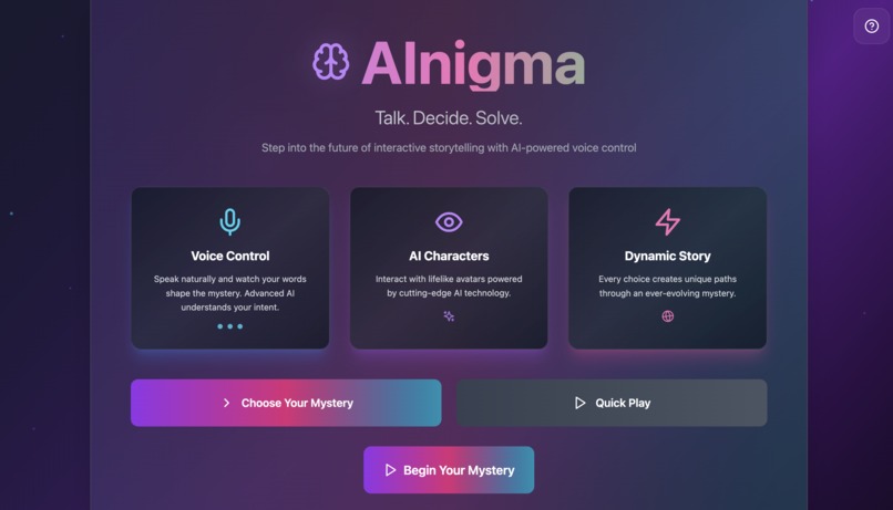 AInigma - Talk. Decide. Solve. – screenshot 2