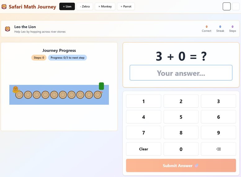Safari Math Journey – screenshot 1