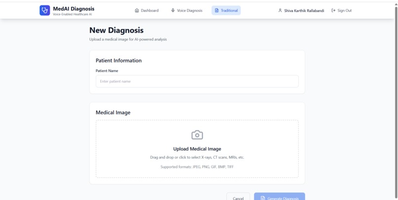 Med-AI: AI-Powered Preliminary Health Diagnosis Tool – screenshot 1