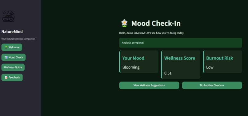 NatureMind-Your Wellness Companion – screenshot 1