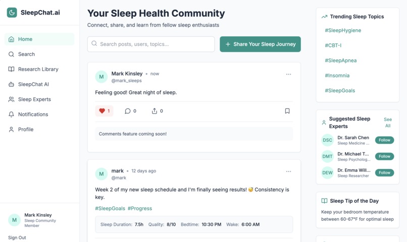 Sleep Social – screenshot 1