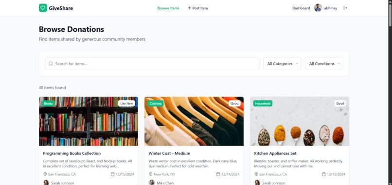 GiveShare – screenshot 3
