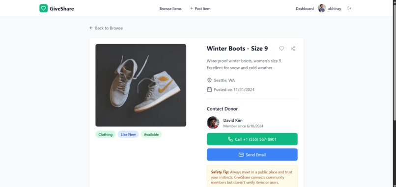 GiveShare – screenshot 4