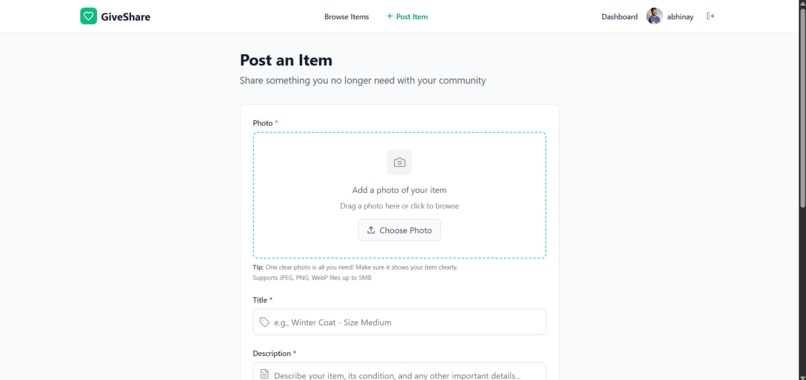 GiveShare – screenshot 5