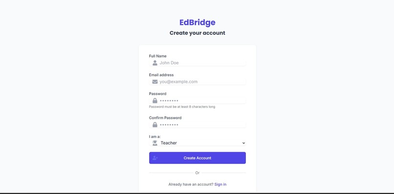 EdBridge – screenshot 2