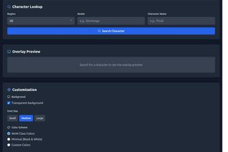 WoW Mythic+ OBS Overlay Generator