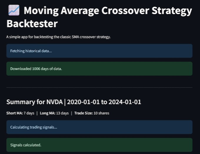 Strategy Backtester – screenshot 1