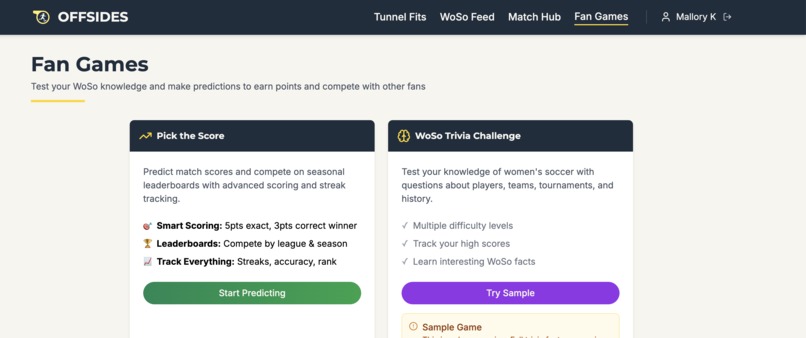 Offsides - A Women's Soccer Fanzone – screenshot 5