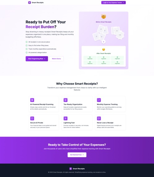 Smart Receipts – screenshot 1