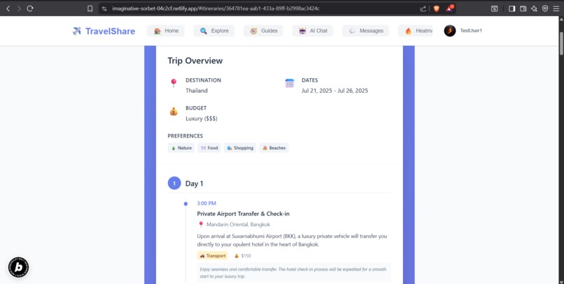 TravelShare – screenshot 3