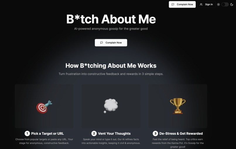 Bitch About Me – screenshot 1