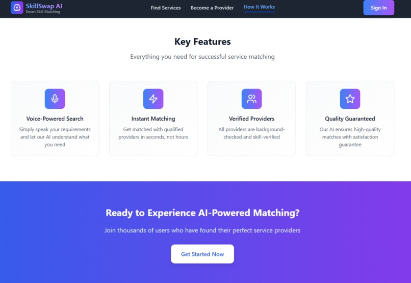 SkillSwap AI – On-Demand Skill Matching Assistant – screenshot 4