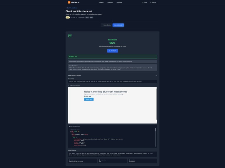 vibetest.io – screenshot 5