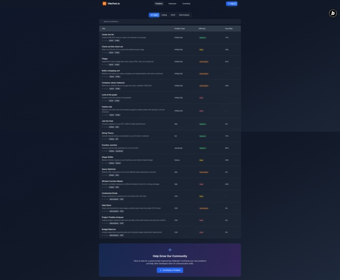 vibetest.io – screenshot 1