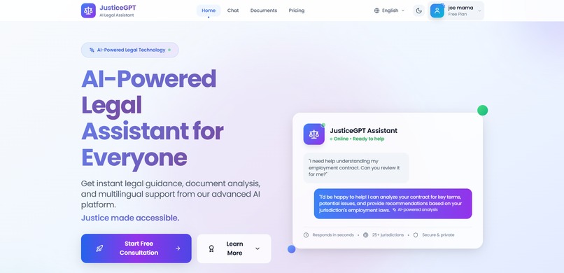 JusticeGPT – screenshot 2
