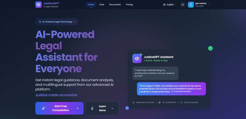 JusticeGPT – screenshot 3