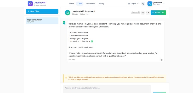 JusticeGPT – screenshot 4