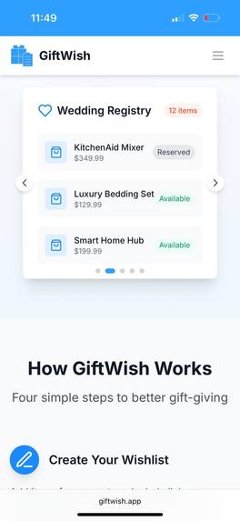 GiftWish App – screenshot 4