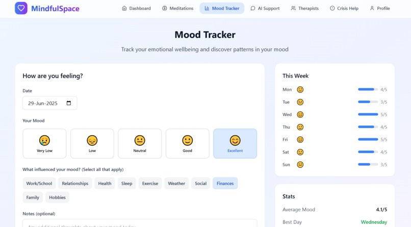 MindfulSpace – screenshot 2