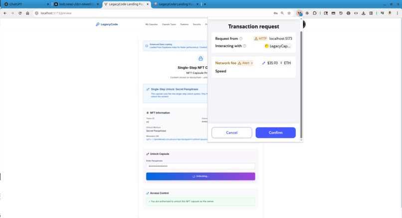 LegacyCode ~Preserving your Legacy on the Blockchain – screenshot 7