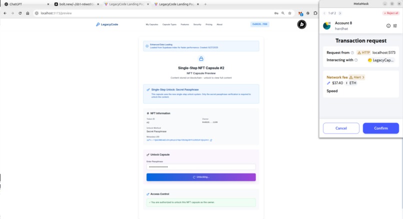 LegacyCode ~Preserving your Legacy on the Blockchain – screenshot 8