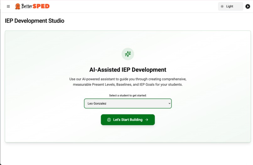 BetterSPED: AI-Powered IEP Platform – screenshot 3