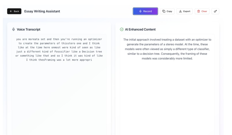 VoiceAI – screenshot 2