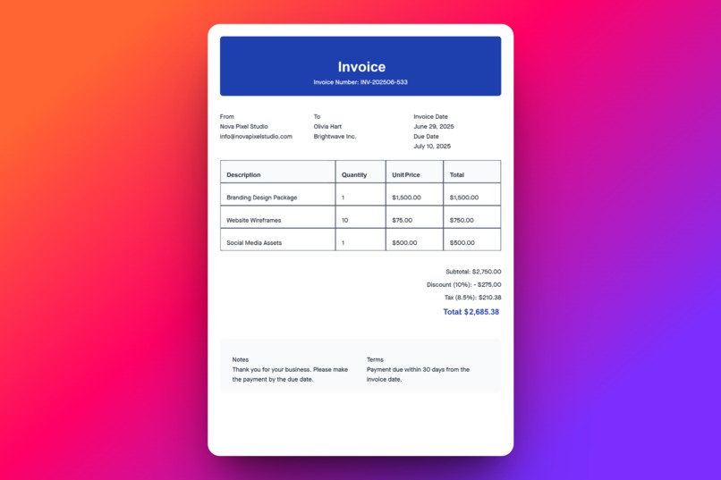 Magic Invoicer – screenshot 7