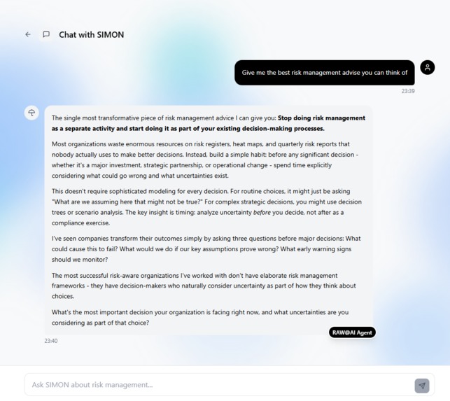 World's First AI Risk Manager – screenshot 3