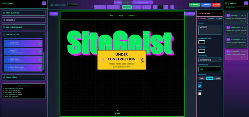 Sitegeist – screenshot 1