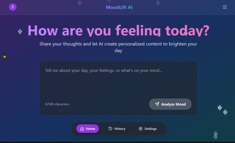 MoodLift AI Buddy – screenshot 1