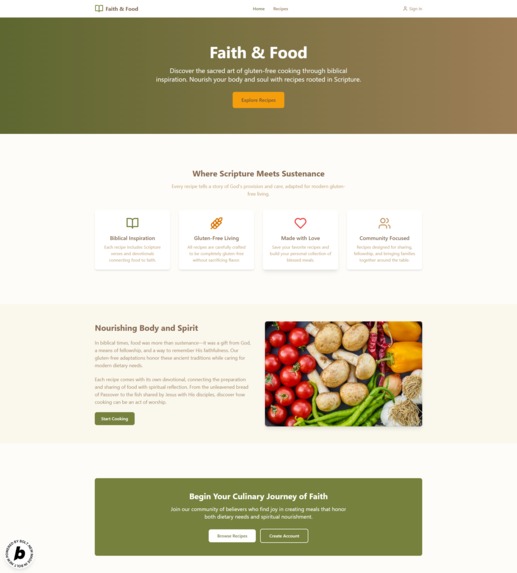 Faith & Food: Bible-Based Gluten-Free Recipes – screenshot 3