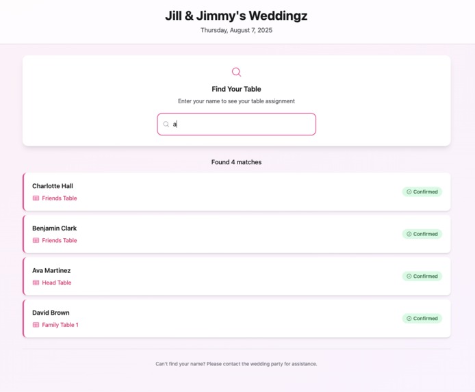 WedChart – screenshot 3