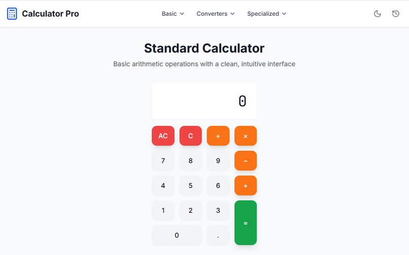 Calculator Pro – screenshot 1