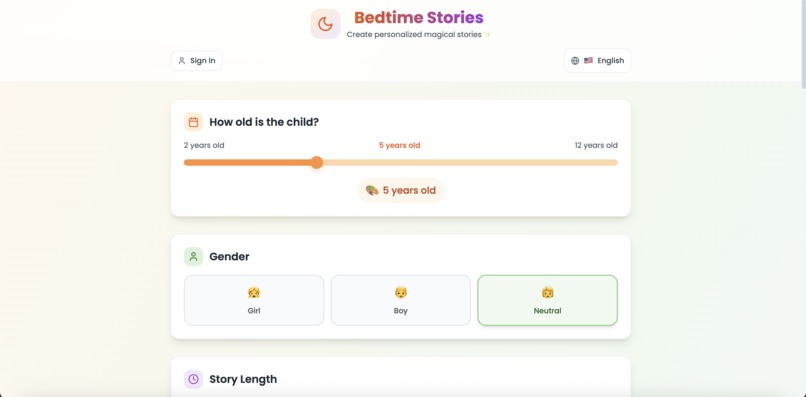 Bedtime Stories – screenshot 1