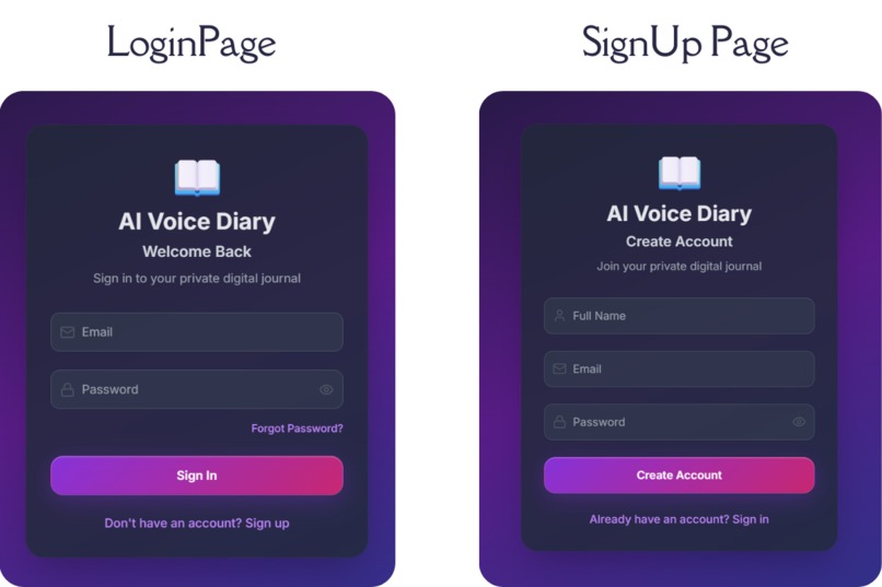 AI Voice Diary App – screenshot 2