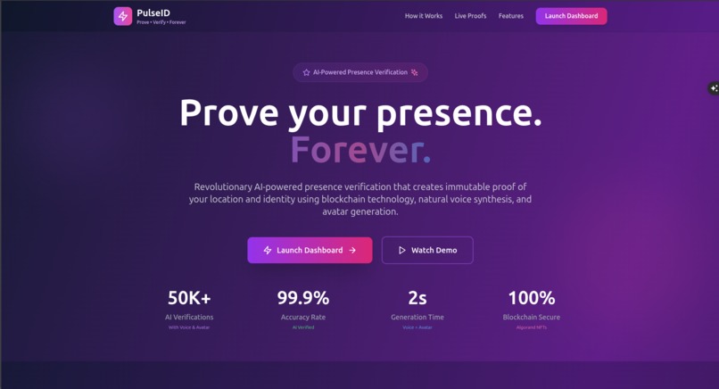 PulseID – screenshot 1